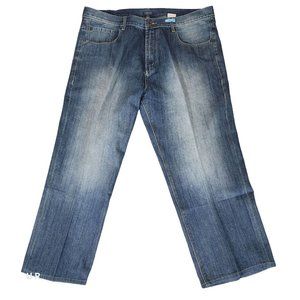 Sean John Jeans Men's 40x27 Blue Denim Relaxed Fit Straight Leg‎ Casual Hip Hop